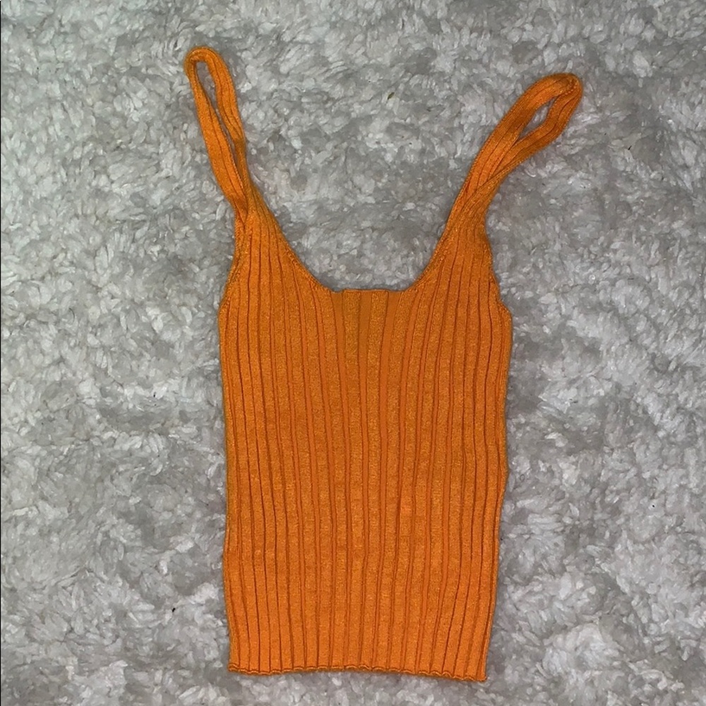 Forever 21 orange  stretchy crop top